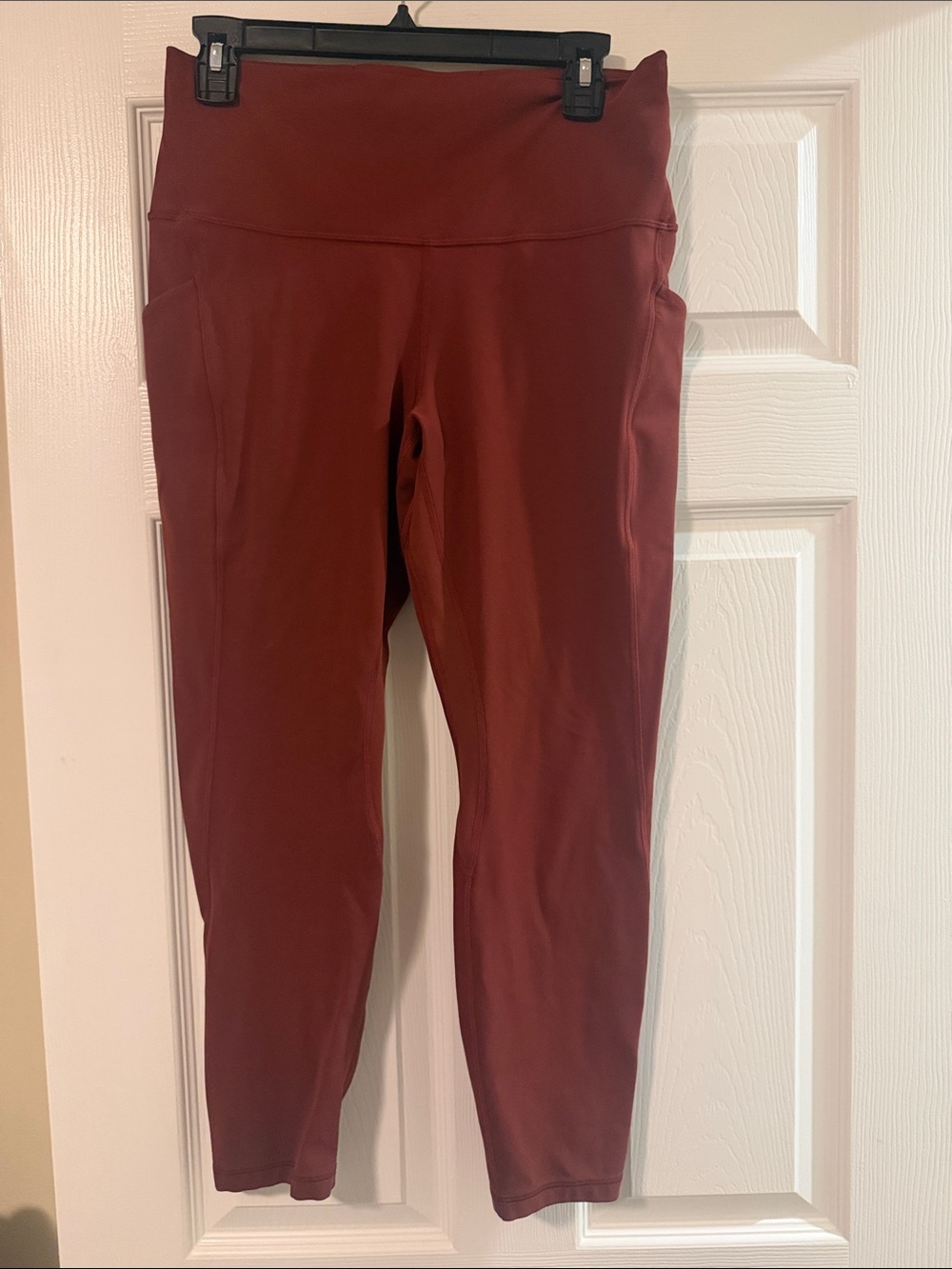 lululemon athletica Deep Maroon High-Rise Leggings with Side Pockets